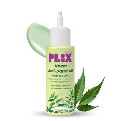 PLIX The Plant Fix Neem Advanced Scalp Lotion For Flake Control Itch Comfort Paraben Sulphate Free Unisex 60 Ml