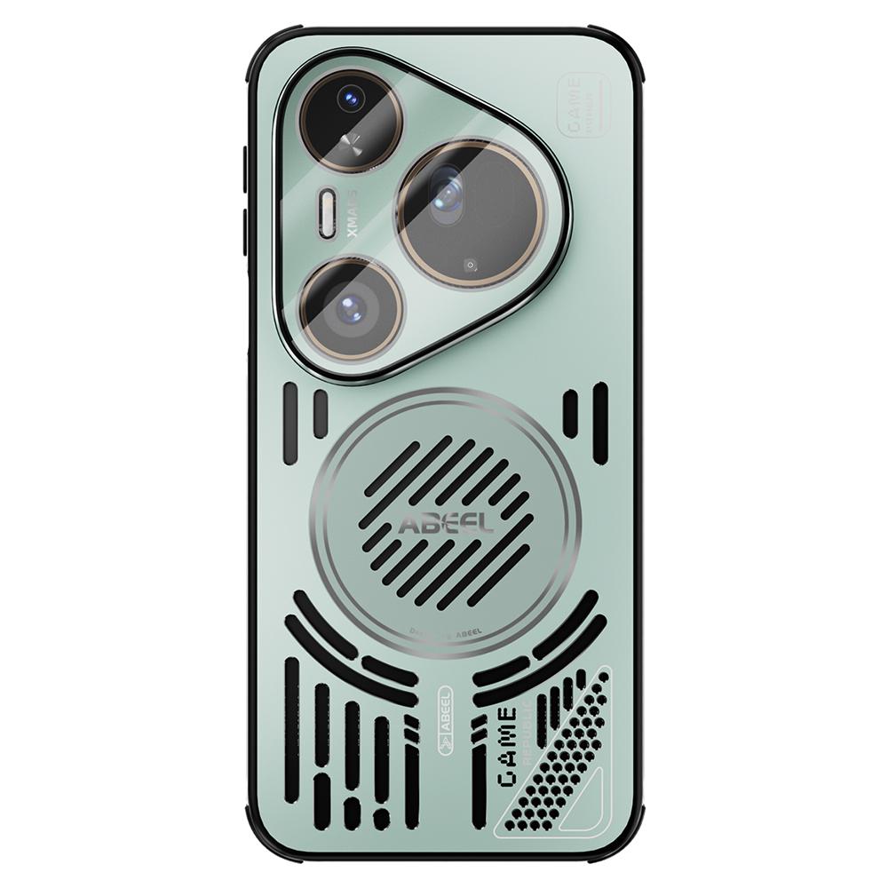ABEEL For Huawei Pura 80 Ultra Magnetic Case Aluminium Alloy+PC+TPU Hollow Heat Dissipation Phone Cover