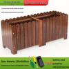Hualongdun Outdoor Carbonized Wood Planter Box