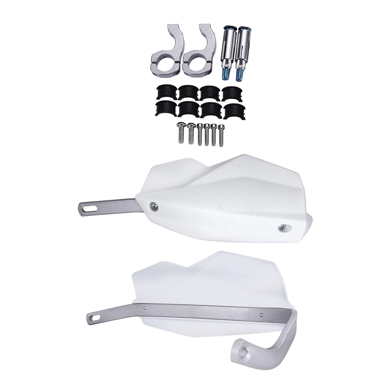 

2Pcs Handguards Windproof Aluminum Alloy Motorbike Motorcycle Hand Guards белый