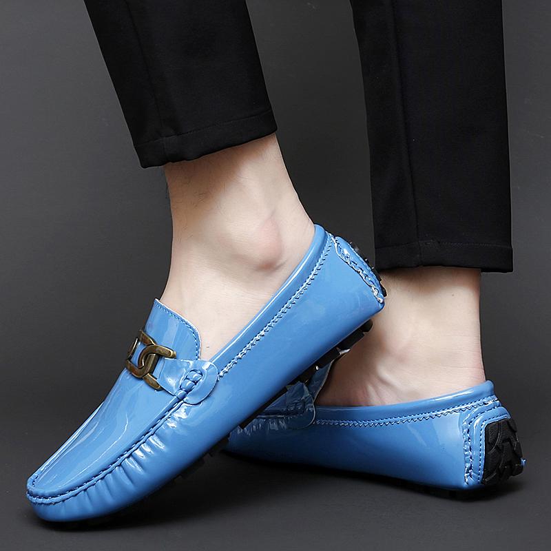 Women Comfort Flats Men’s Moccasins Loafer Driving Shoes Casual Slip on Unisex Plus Size White Black Green Blue Leather Shoes