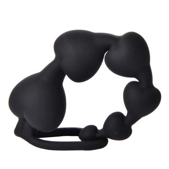 Masturbator din silicon Plug anal Long Pull Beads Masager Cuplu Flirt Sex Toy