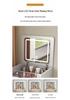 Bedside Makeup Table with Flip-Top and Storage Cabinet