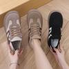 New Flat Casual Matte Board Shoes Sporty Versatile and Retro Single Shoes for Women