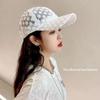 Adjustable Lace Flower Thin Baseball Cap  Outdoor Women Summer Sunscreen Sun Hollow Hat Girls Hip Hop Visors Cap