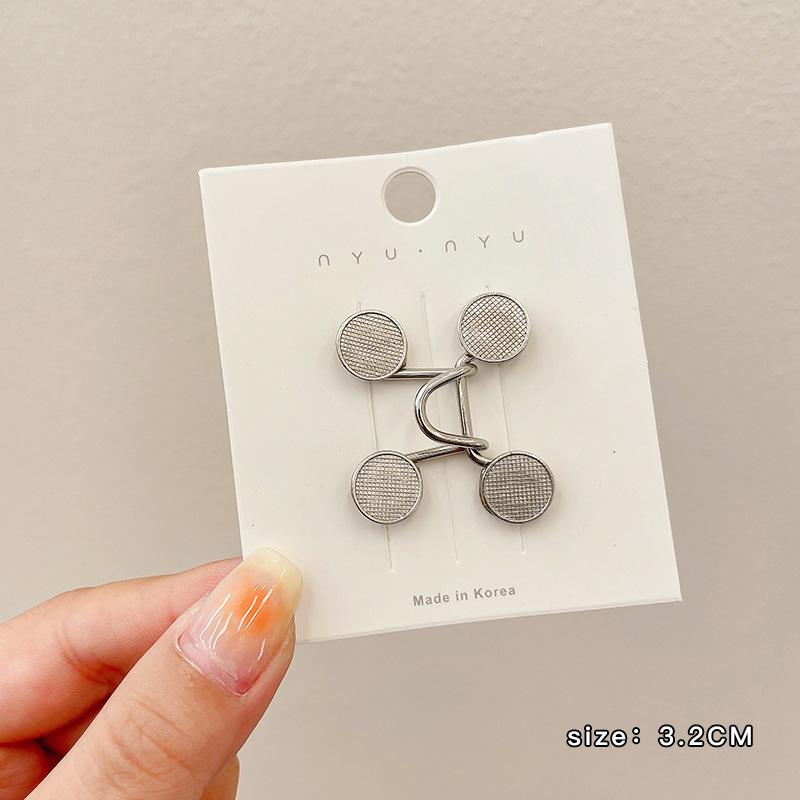 Women'S Brooch Set Tighten Waist Brooches For Women Skirt Pants Jeans Adjustable Waist Clip Metal Pins Clothing Accessories