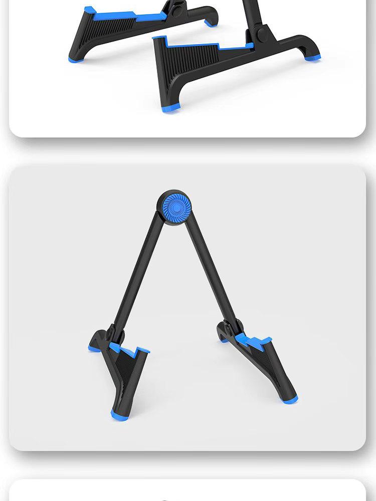 Folding Bakelite Guitar Stand: Portable A-Frame for Electric & Bass