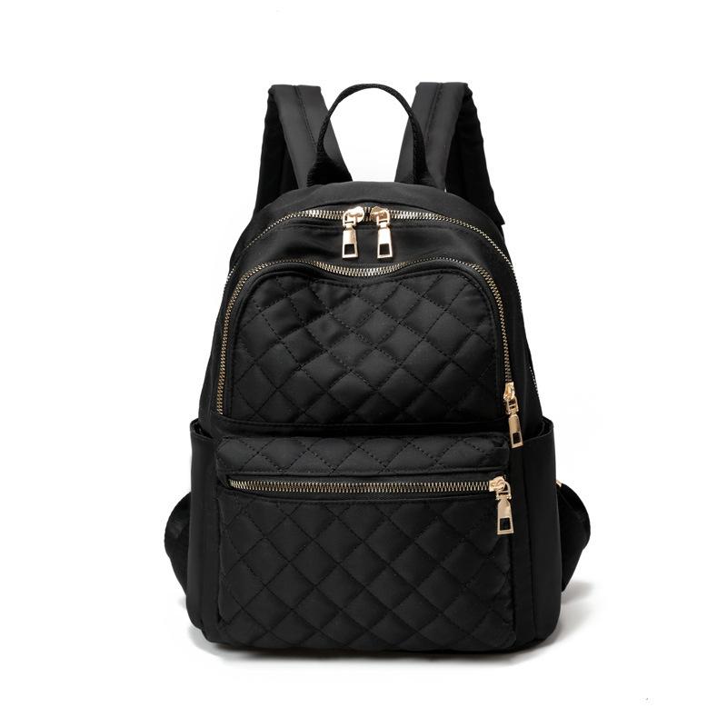 Manufacturer 2024 new trendy Korean version women's fashion trend diamond embroidery thread travel Oxford cloth shoulder bag