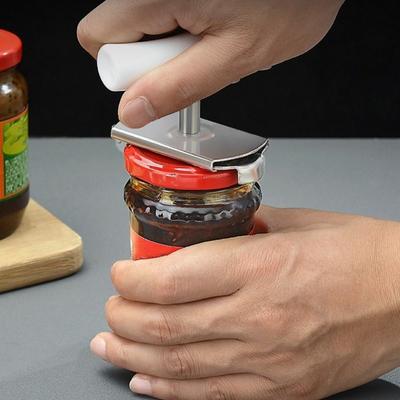 Stainless Steel Manual Can Opener Adjustable Non-Slip Bottle Lid Opener Multi-function Labor-saving Bottle Open Tools Outdoor
