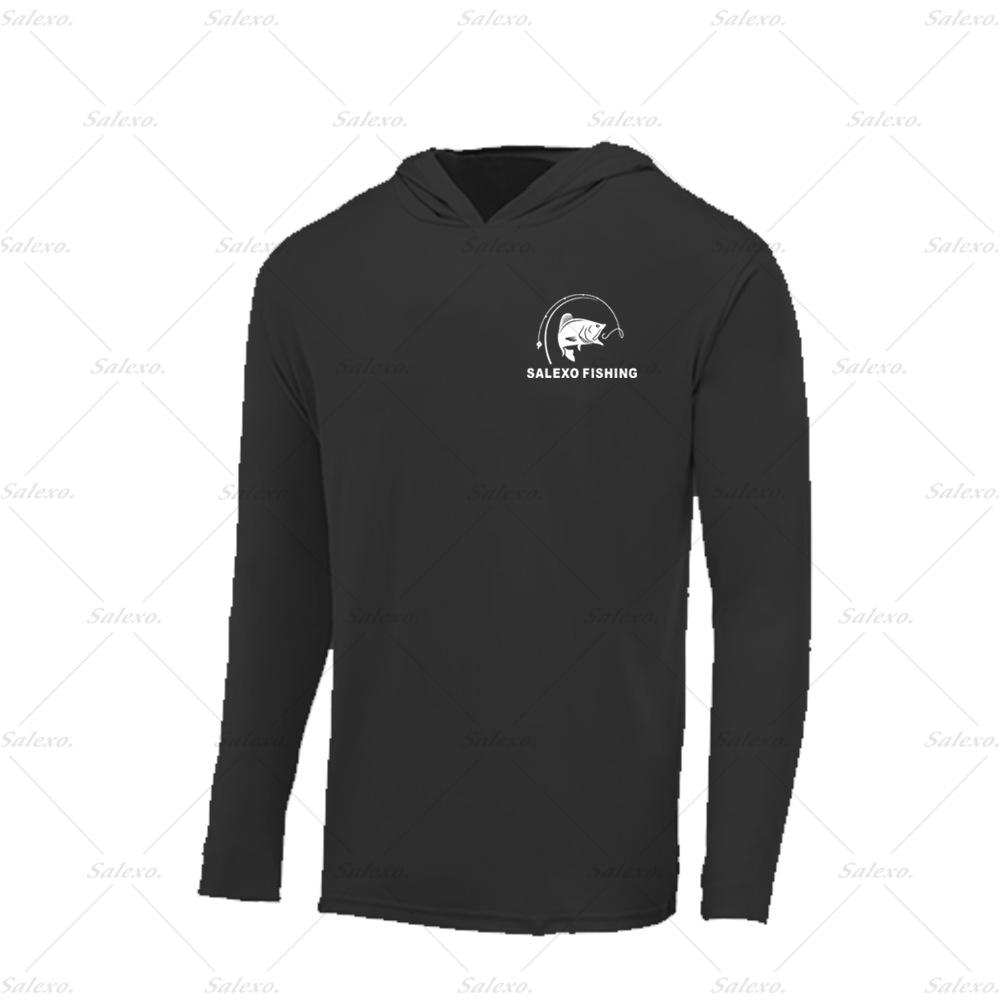 Outdoor men s fishing hoodie long-sleeved sunscreen sweatshirt breathable fast-drying fishing clothing XS