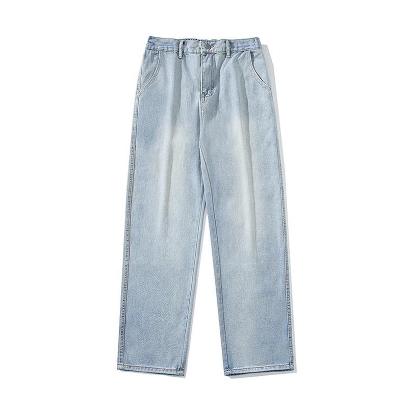 Jeans for Men and Women, Loose Straight and Versatile Trendy Casual Trousers