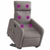 VidaXL Fauteuil Inclinable de Massage Électrique, Chaise de Relaxation avec Dossier et Repose-pied Réglables, Siège de Salon 3206733
