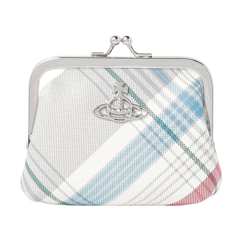 VIVIENNE WESTWOOD Saffiano Print Striped Digital Print Leather Wallet Women Wallet 5056826740F9 Box(Basic Set+Box)