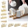 Multifunction Kitchen Dishes Stand Multi Grid Design Pot Lid Holder Dish Drainer Rack  Kitchen