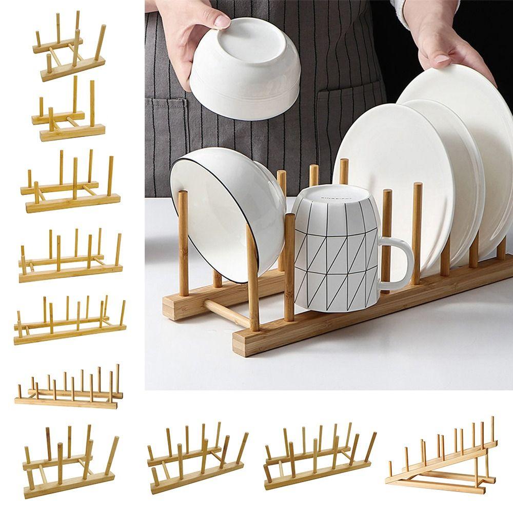 Multifunction Kitchen Dishes Stand Multi Grid Design Pot Lid Holder Dish Drainer Rack  Kitchen