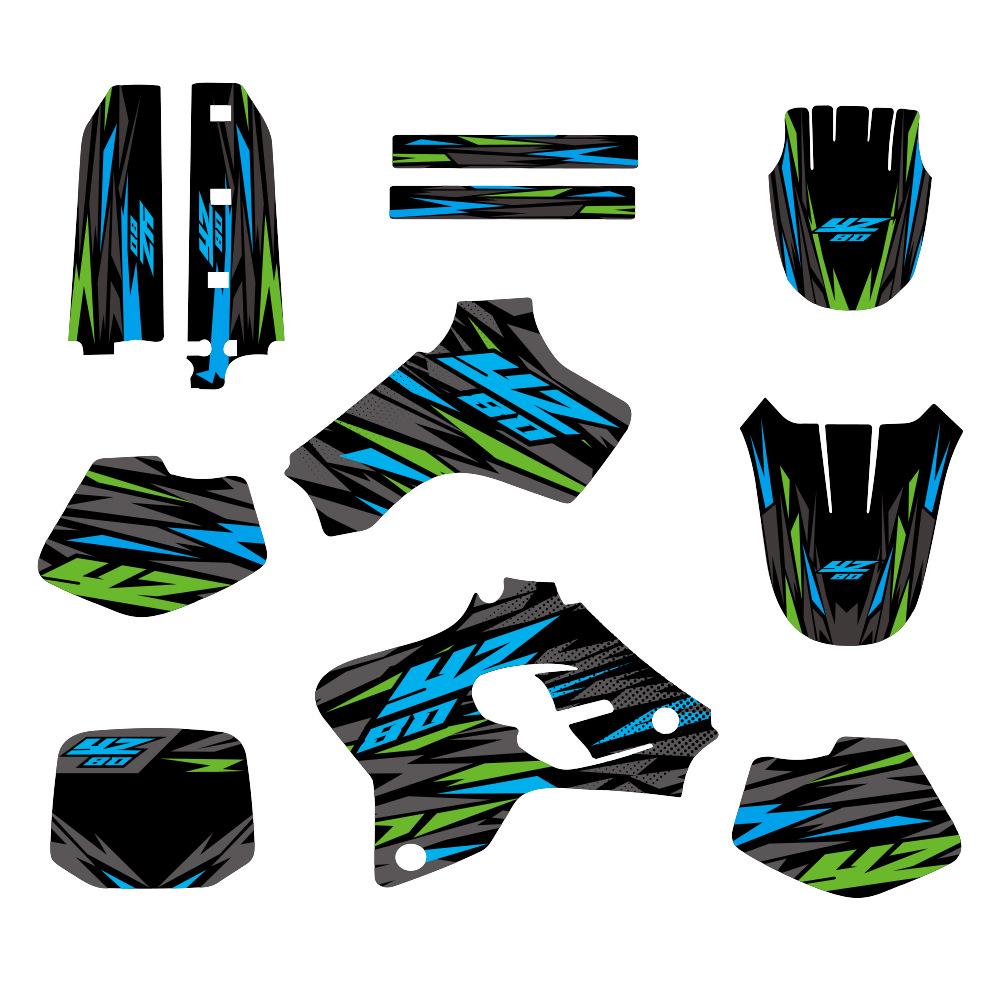Waterproof Decorative Sticker Set for Yamaha YZ80 (1993-2001) Motorcycle
