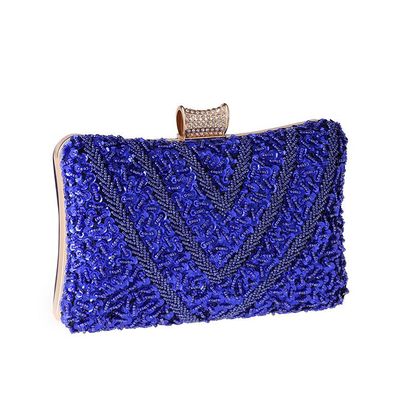 

Luxy Moon Women s Clutch Bag Apricot Pearl Evening Clutch Purse Luxury Women Handbag Handmade Wedding Party Shoulder Bag синий