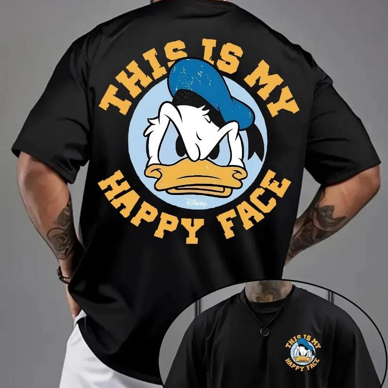 2026 Summer New Cotton Donald Duck Soft Children's Adult Men and Women's Couple Outdoor Leisure Sports Wear T-shirt Large Size