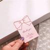 10-30pcs Pink Bowknot Thank You Stickers for Package Adhesive Decorative Seal Labels for Gift Box Baking Goods Business Package