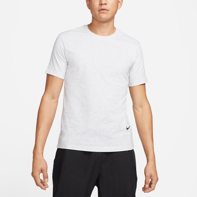 Nike Solid Color Crew Neck T-Shirt Men Tops Birch DM2387-051