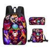 Digital Circus Children'S School Bag The Amazing Digital Circus Student Backpack Three-Piece Set