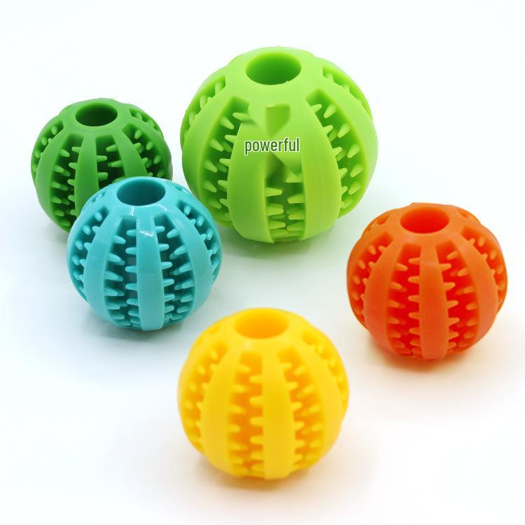 Interactive Dog Chew Toy: Food Dispensing, Teeth Cleaning, Educational Watermelon Ball