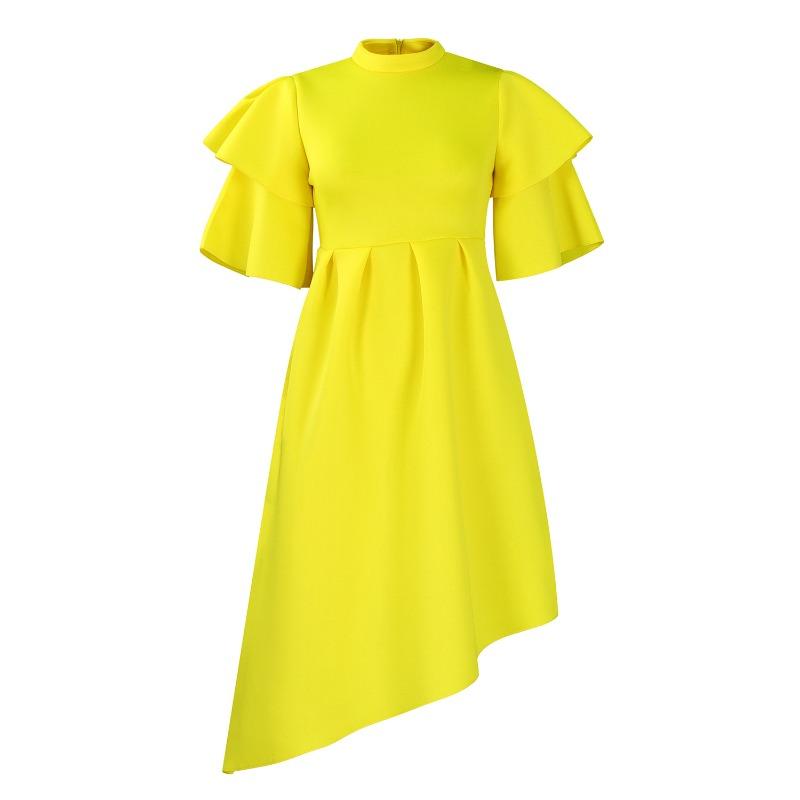 Plus Size Women's  Summer New Fashion Elegant Double Sleeve Banquet Evening Dress