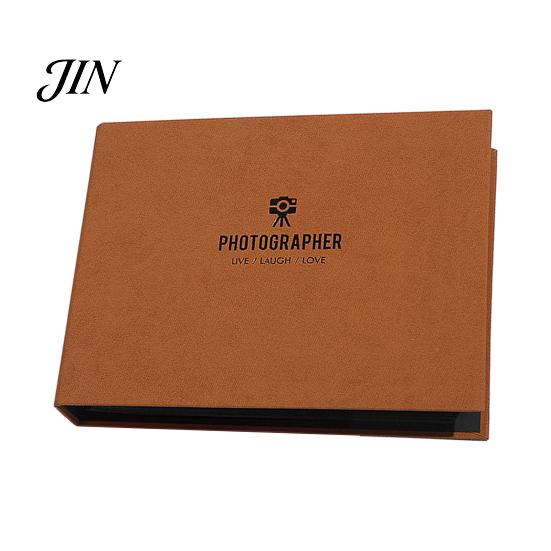 Commemorative Photo Album Scrapbook, Horizontal Loose-Leaf with Waterproof Thickened Film Pages, Flat-Lay Design Refillable Coil Binding for