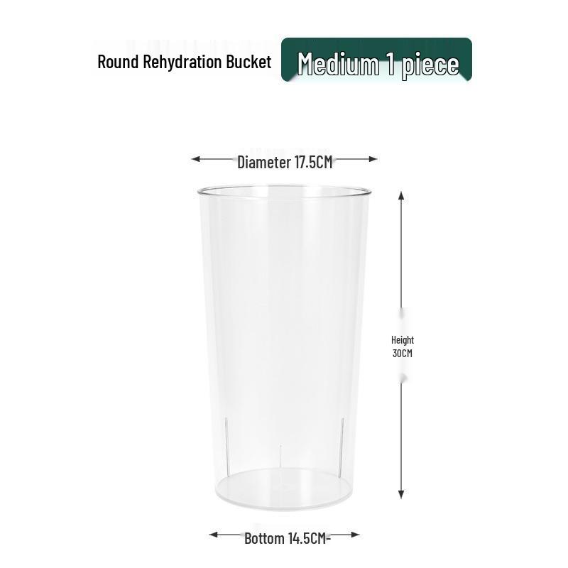 Acrylic Rehydration Vase: Deep Water Floral Hydration Bucket for Home Arrangements - Transparent Flower Shop Bucket