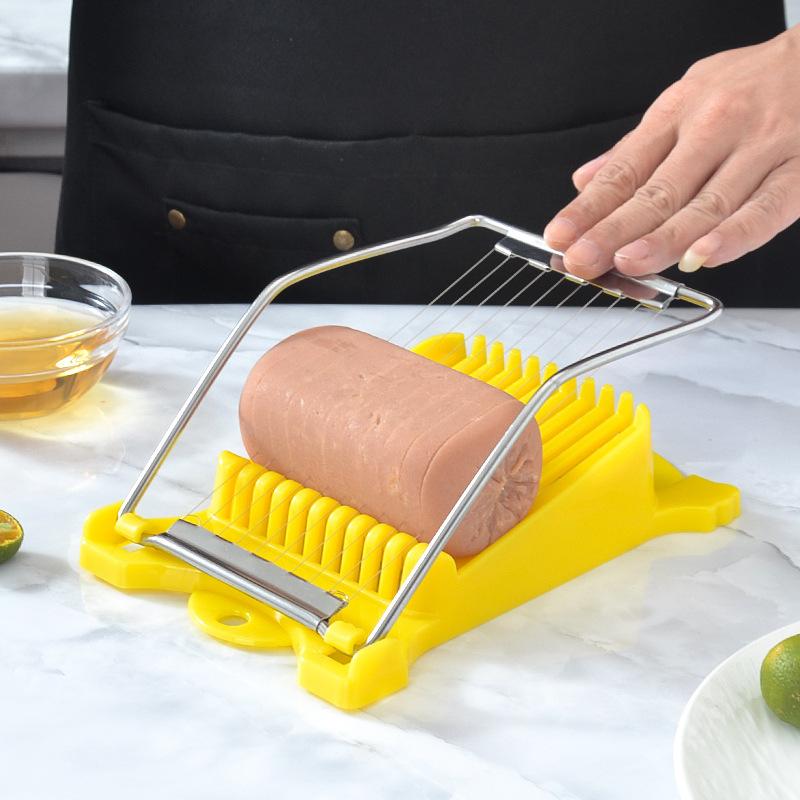 4Colors Luncheon Meat Egg Cutter Stainless Steel Multi Function Food Banana Cheese Strawberry Slicer Kitchen Gadget