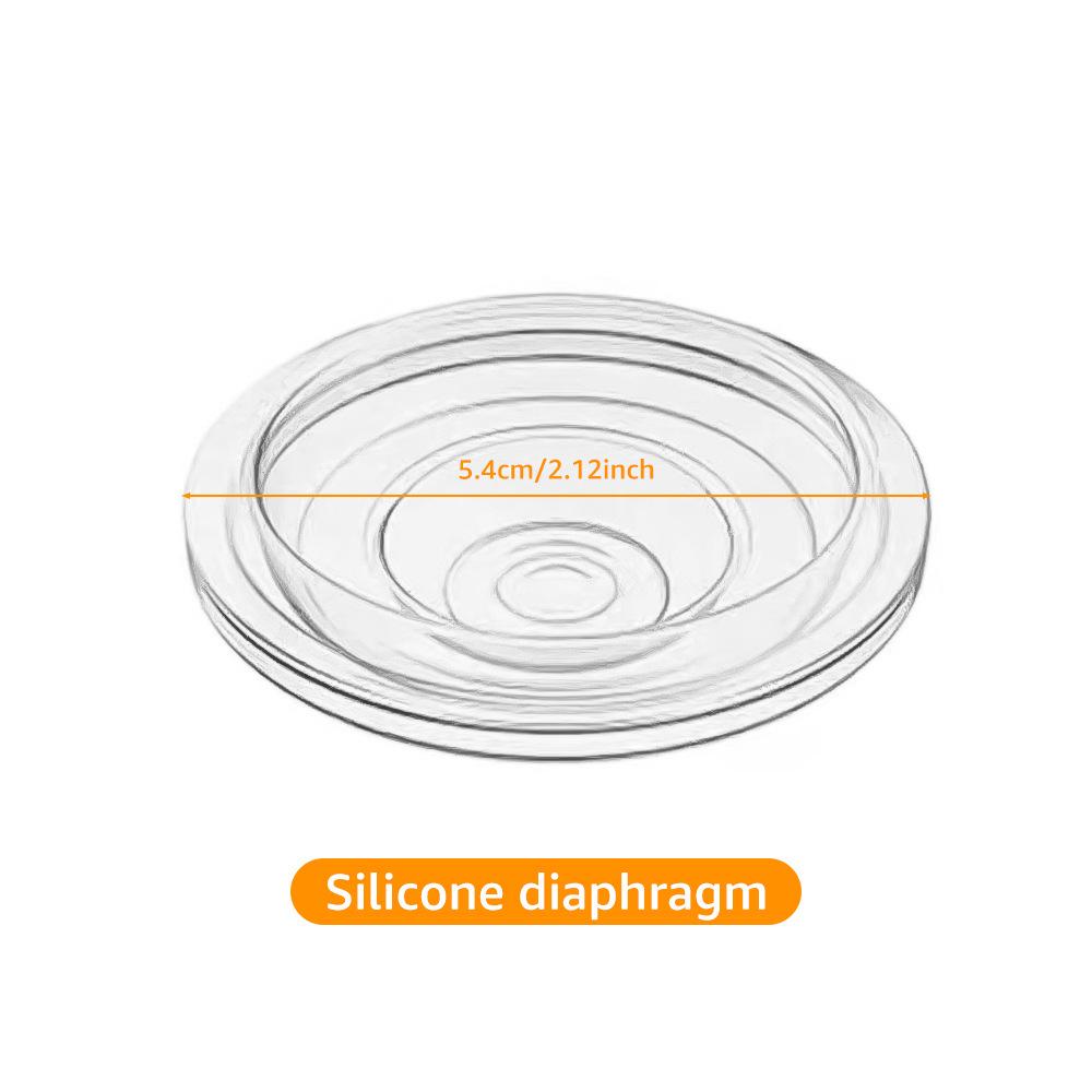 Kit Accesorii Pompa de Sâni din Silicon: Flanșă, Diafragmă, Supapă cu cioc de rață, Conector T, Capac de praf, Sticlă de lapte.