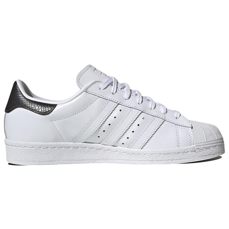 Adidas Originals Superstar 82 Comfortable Wear resistant And Lightweight Low top Skateboard Shoes Men's White HQ7070