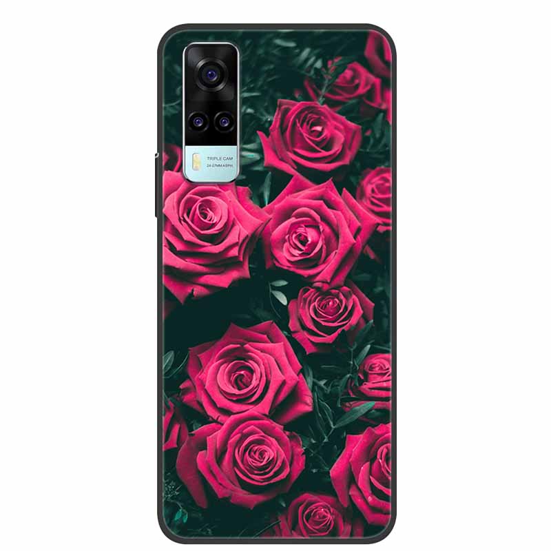 For Vivo Y53s 4G Case Animals Soft Silicone TPU Phone Back Cover Case for Vivo Y31 2021 Funda for Vivo Y53 s Y 31 Luxury Coque