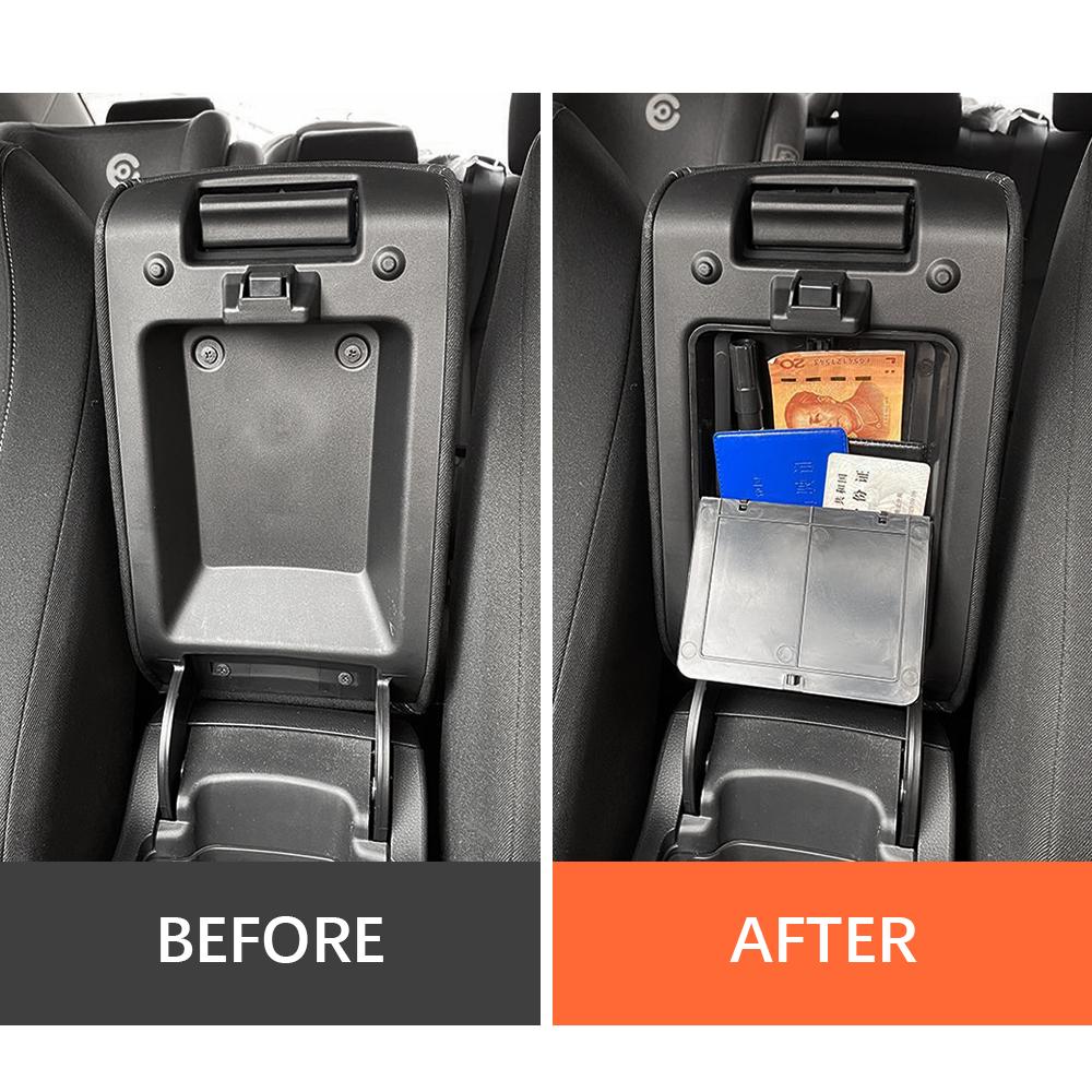 For Honda Civic 2025 2025 2025 Center Console Hidden Storage Box Black Car Armrest Organizer Tray For 11th Honda Civic Hatchback