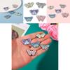 Unique Colorful Butterfly Shape Metal Badge Brooch Gender Pronoun Pin For Accessories