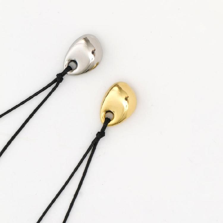 Fashionable Metal Bean Pendant Necklace Women's Fashion Clavicle Chain Jewelry