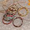 Pu Boho Chic Leather Woven Hand Bracelet Retro Womens Christmas Gift Jewelry