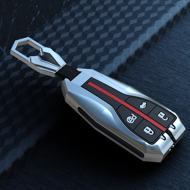 Premium Key Cover and Buckle Shell for 2021 Hongqi HS5/HS7 - Exclusive Men's Car Interior Accessory