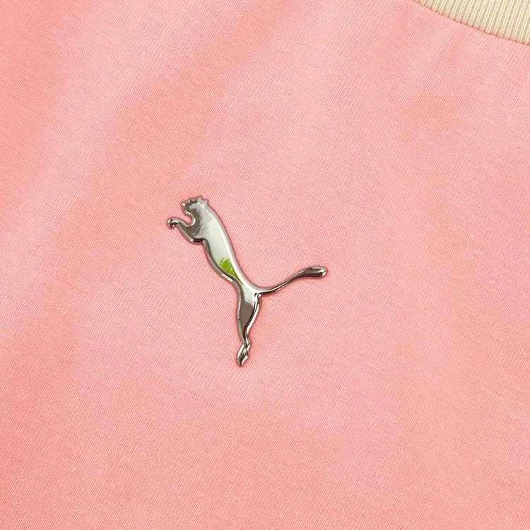 New PUMA DARE TO Raglan Sleeve T Shirt Women's Peach Pink 18 633249-18