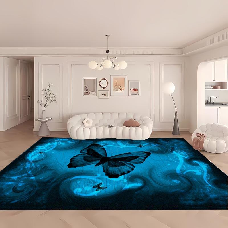 3D Beautiful Butterfly Large Area Carpet for Living Room Cartoon Kids Bedroom Sofa Doormat Floor Tapete Anti-slipDecor Alfombra