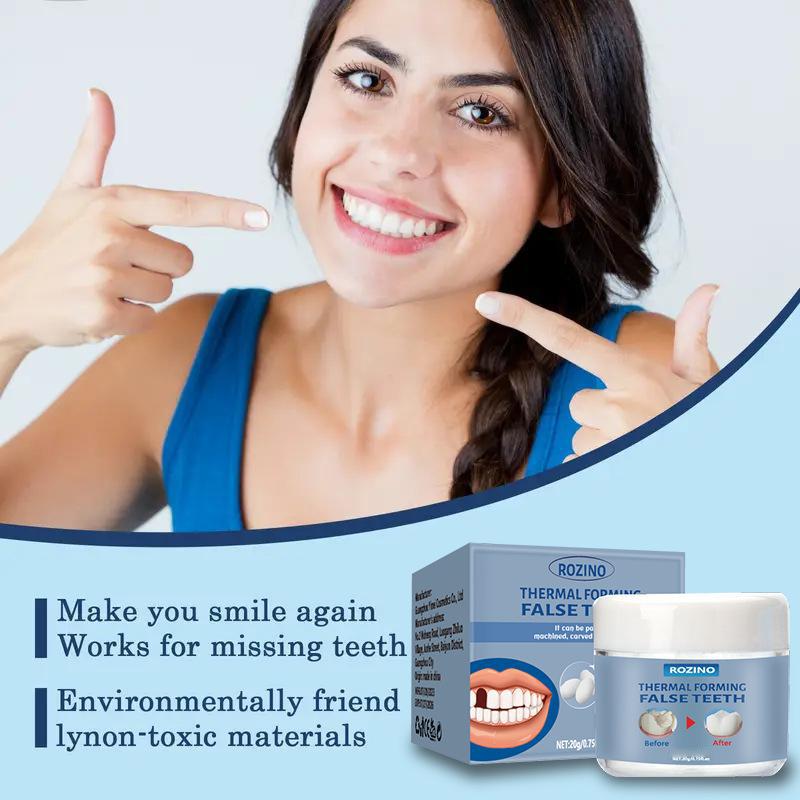 Moldable False Teeth, Tooth Repair Granules, Tooth Beads, Temporary Filling for Rooth, Broken Tooth Repair Kit, Thermal Fit 2027