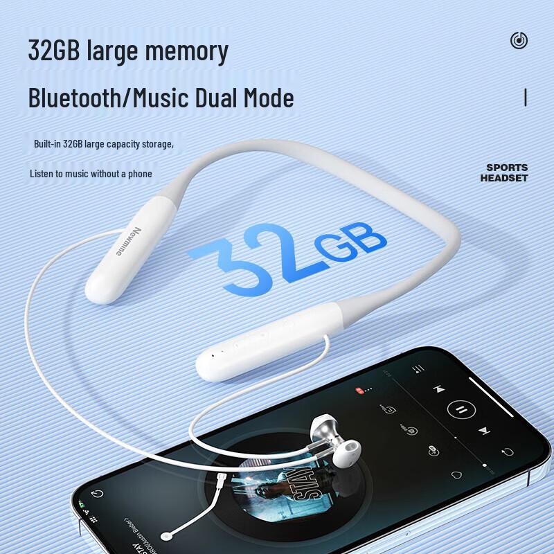 Newman E030 Neckband Bluetooth Headset with 32GB Memory