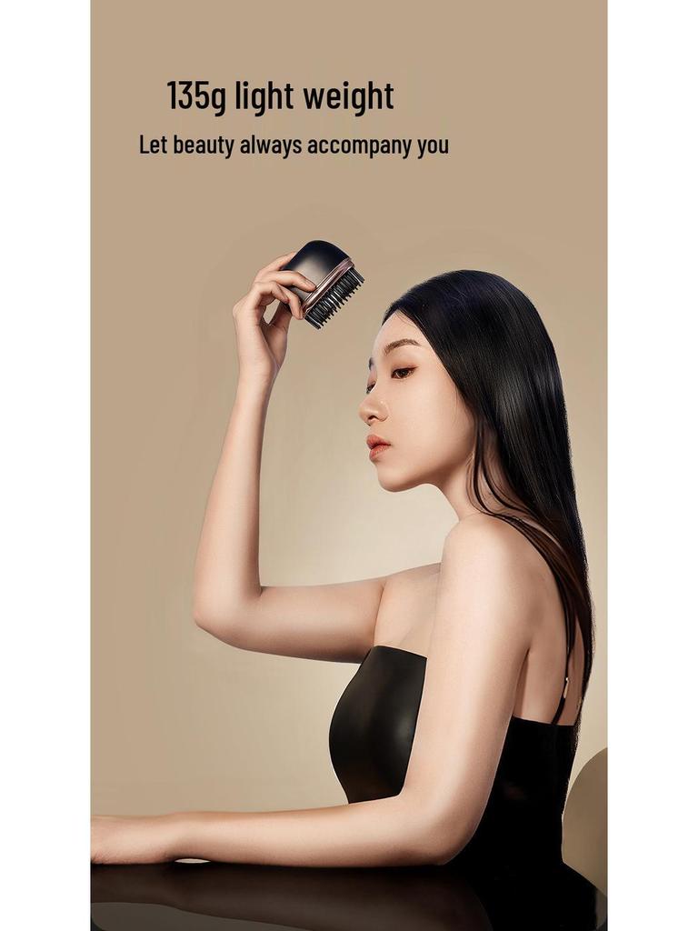 Wireless Mini Straightening & Curl Comb - No Damage, Negative Ion