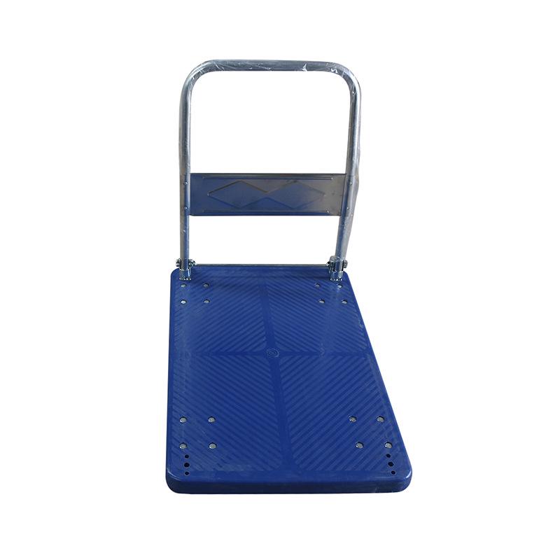 Foldable Silent Four-Wheel Hand Truck Cart for Warehouse & Shopping