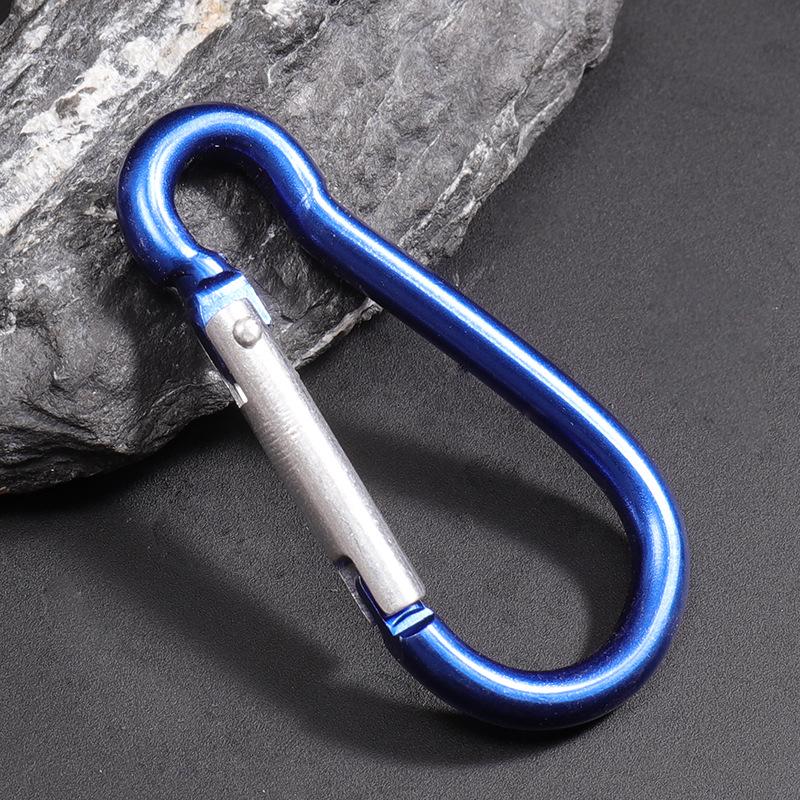 Venkovní hliníková karabina ve tvaru D s rychloupínáním pro lezení & láhve na vodu