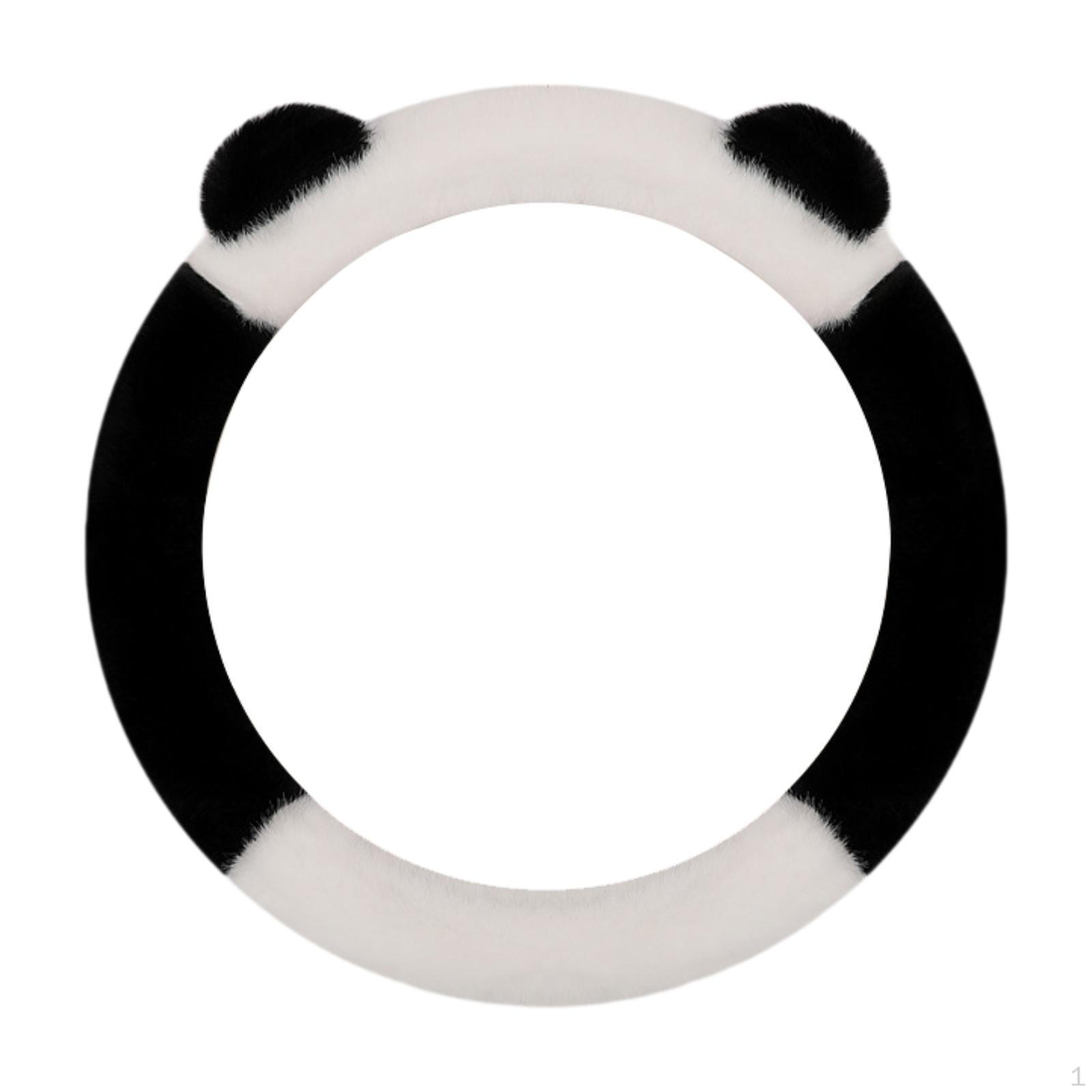 

Чехол на руль автомобиля, протектор, декоративные аксессуары Round Black White