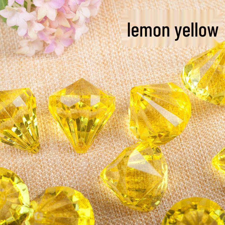 Diamond Clear Acrylic White Pendant DIY Beaded Curtain - Imitation Crystal Water Drop Beads
