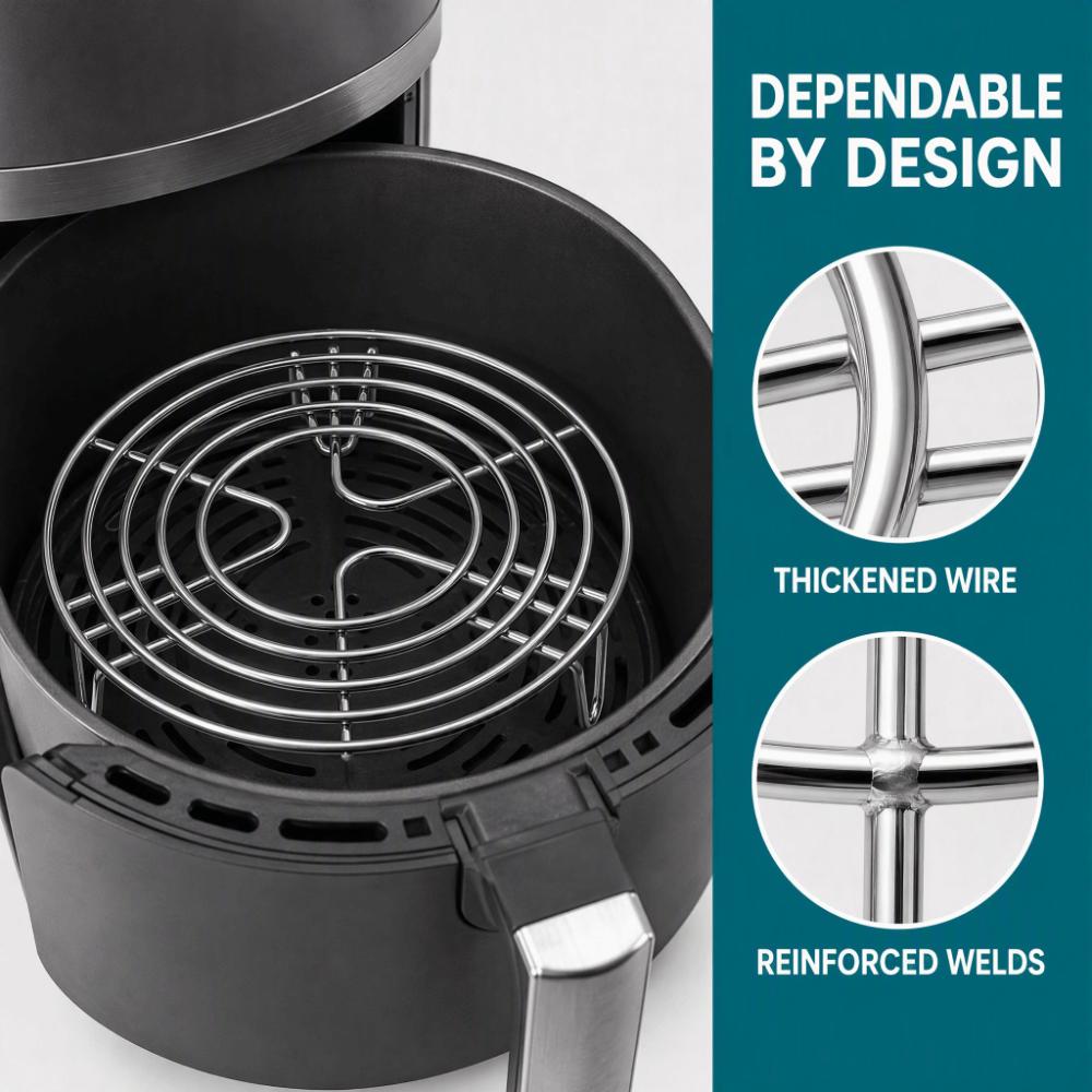 Stainless Steel Steamer Rack Round Cooling Rack Durable Pot Steamer Insert  Meal Prep