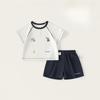 Vêtements pour enfants Ensemble pour garçons Cool Dessin animé Manches courtes Short de couleur unie Ensemble deux pièces pour enfants Vêtements pour enfants Style été