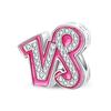 New 925 Silver Princess Pink Shining 12 Constellation Lucky Charms Beads Fit Pan Bracelets DIY Gifts Fine Jewelry